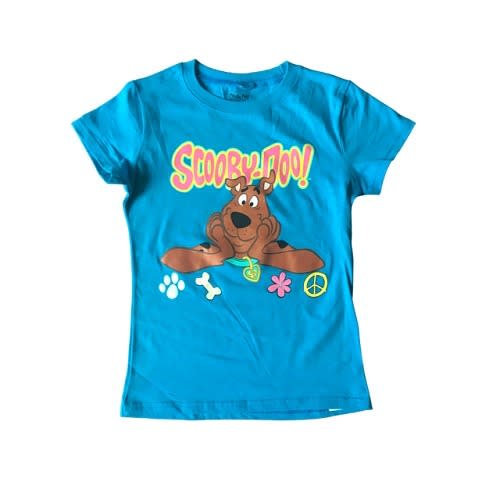 Scooby Doo Girls Short Sleeve T-shirt Top - Blue