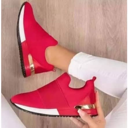 Female Slip-on Sneaker -Red