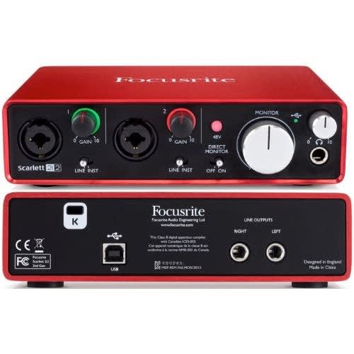 Scarlett 2i2 Soundcard - 3rd Gen - Usb Audio Interface