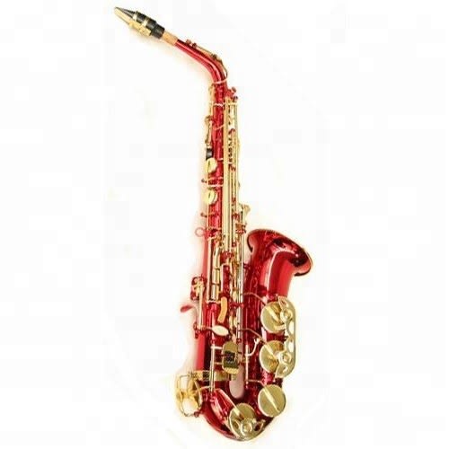 Alto Saxophone With Case - Mouthpiece And Reed - Red