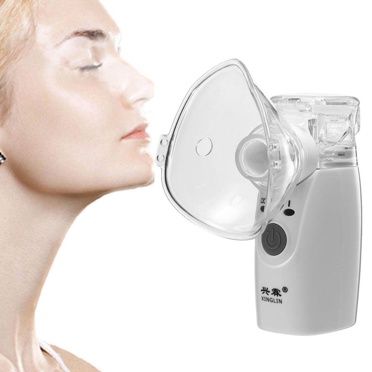 6in1 Portable Ultrasonic Nebulizer Asthma Relief Inhaler Sprayer Family Kit
