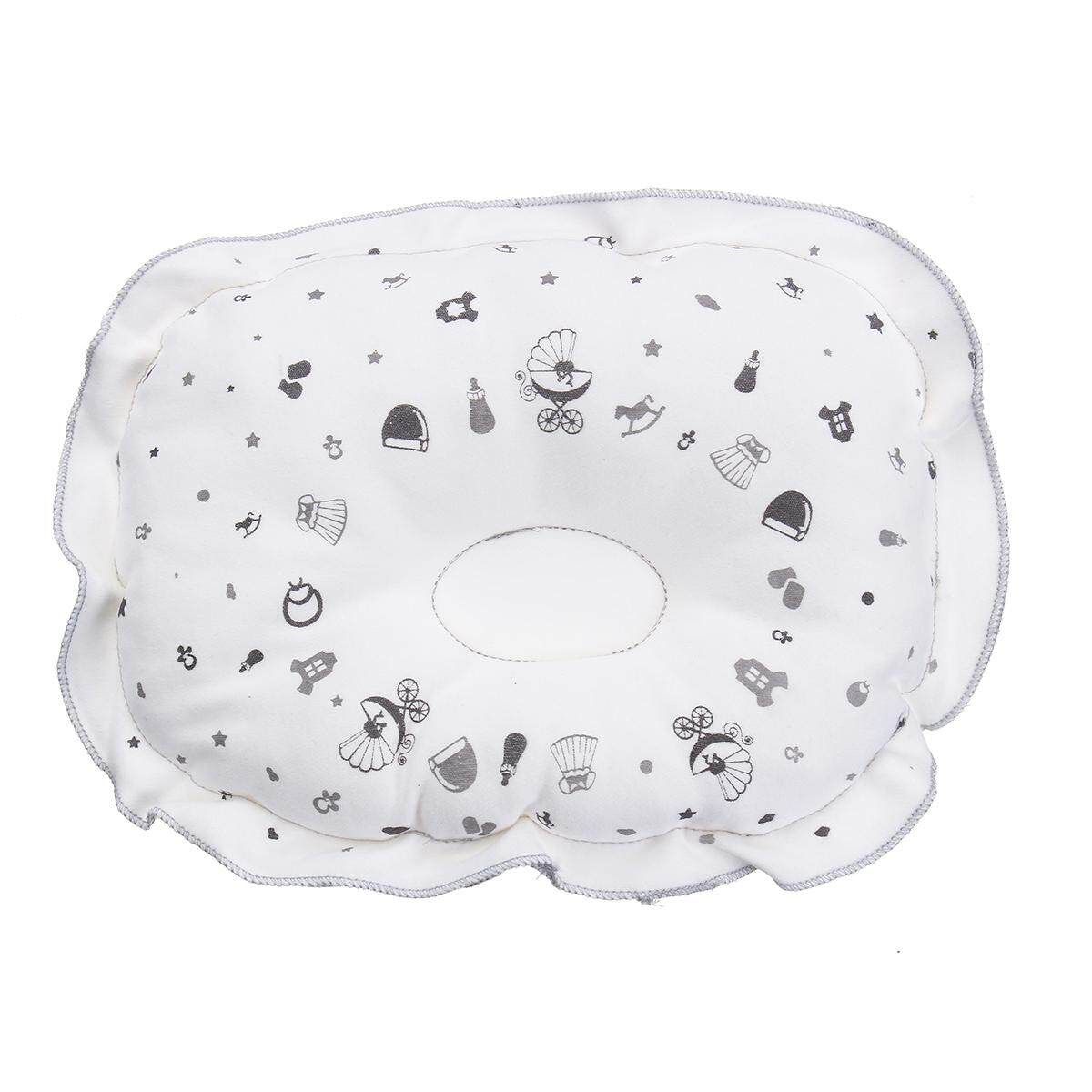 Newborn Baby Pillow Infant Prevent Flat Head Pillow Grey