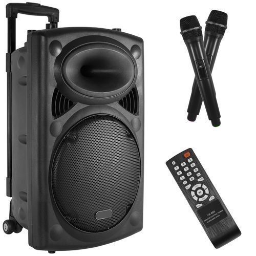 Rechargeable Mobile Speaker With Wireless Microphone