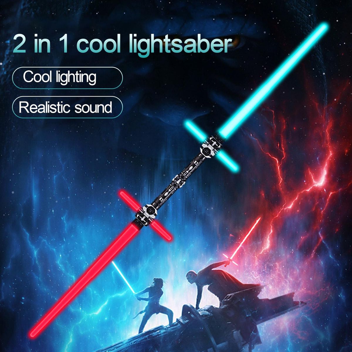 1 Set Glow Lightsaber Kids Telescopic Colorful Luminous Toy