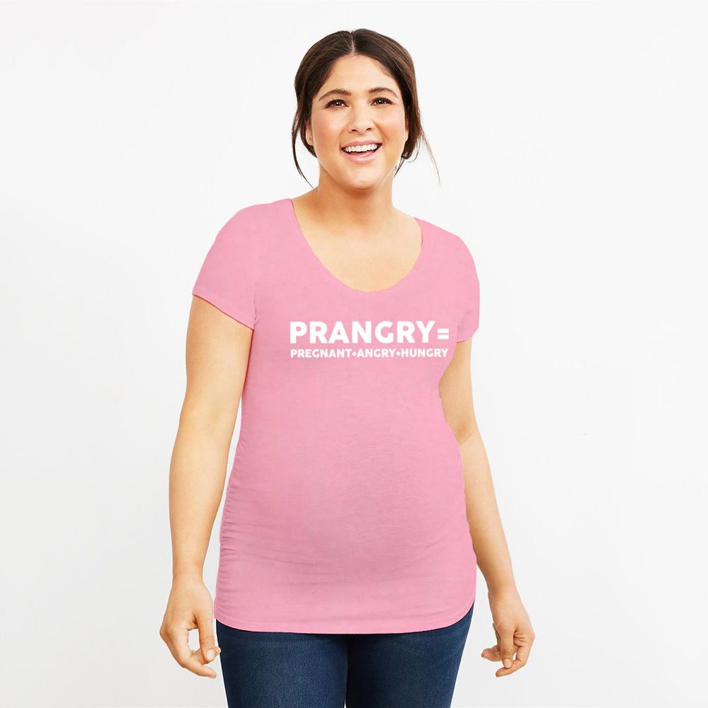 Maternity Prangry Funny T Shirt Announcement Pregnancy Reveal New Baby Shower