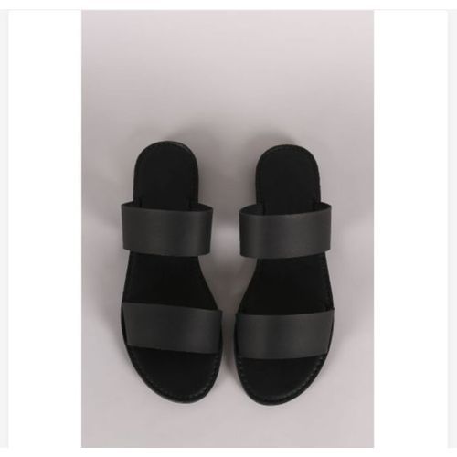 The Nova Ladies Black Slippers