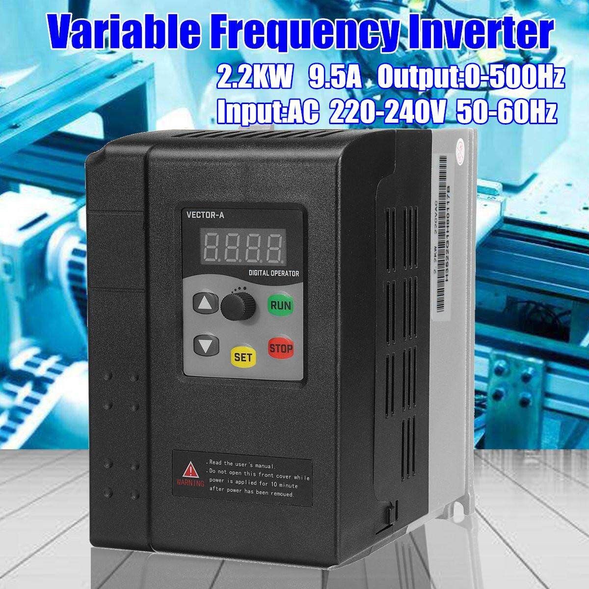 220V 2.2KW Variable Frequency Inverter Vector Control 1PH Into 3PH General