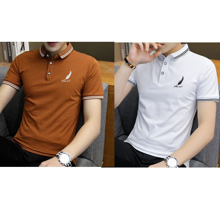 2 Piece Set Men's Polo Shirt T-shirt