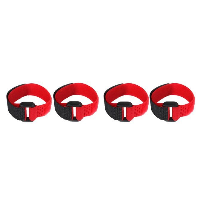 4pcs No-Crow Rooster Collar No Crow Noise Neck Belt For Roosters Red