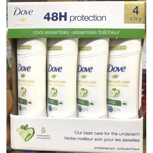 Advanced Care 48hrs Protection Cool Essentials 74g X 4