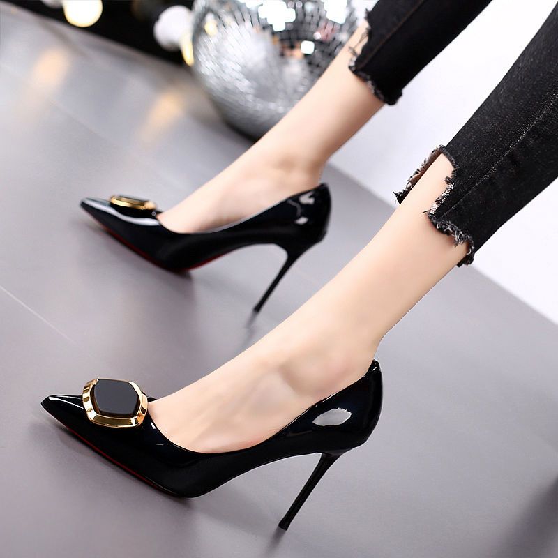 Corporate Work High Heel Party Cover Shoe -Black