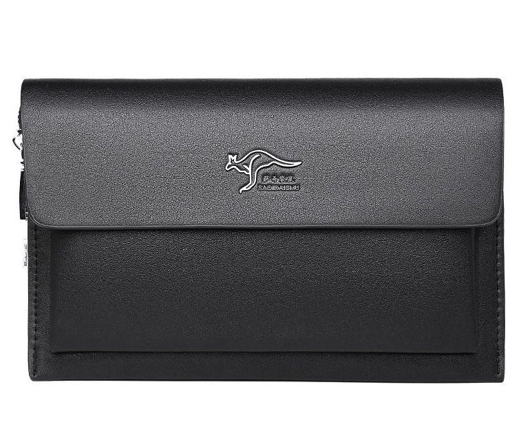 Men's Clutch Bags Anti-theft Code Lock Men Leather Wallet