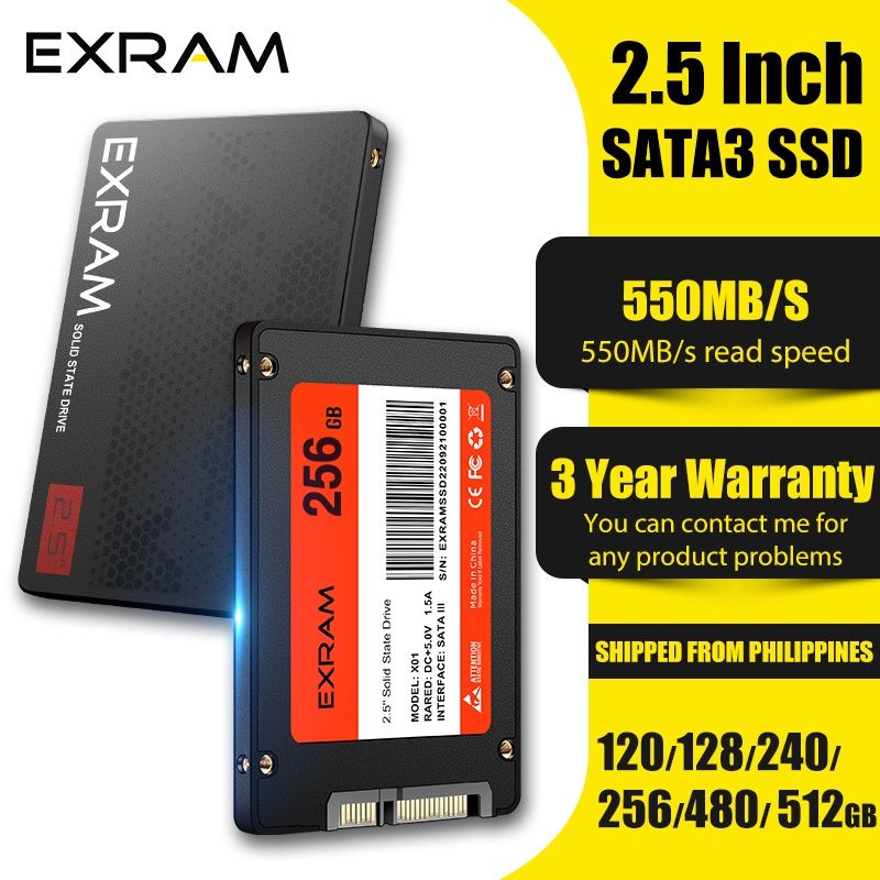 EXRAM SSD120GB 128GB 240GB 480GB 512GB SATA3 2.5