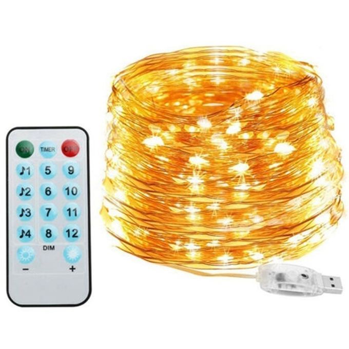 USB  O Er Wire String Lights  Hristmas   De Oration Pra Ti Al Stars  -Warm White-5 M 50 Lights