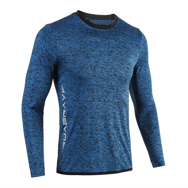 -New -Running -Shirt -Men's -Rashgard -Gym Tibetan-blue_XXL