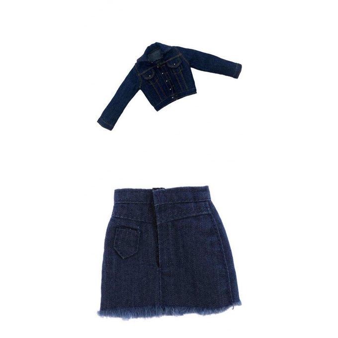 16 Female Denim Skirt Jean Jacket Coat For 12inch CY Girls Action