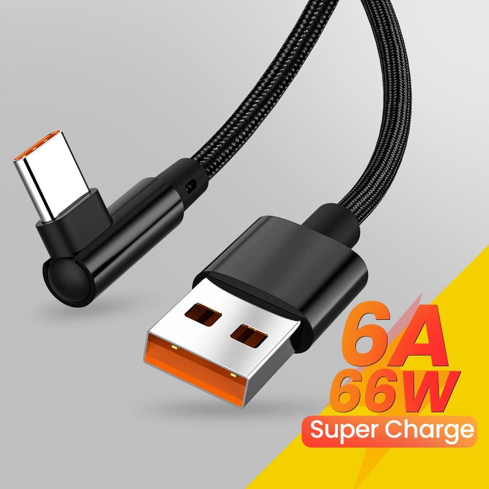 1/1.5/2M Type-C Data Cable 6A 66W Fast Charging Kable USB C To Type C Phone Super Charger Cord For Samsung Xiaomi 12S Redmi K50