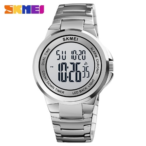 Men Digital Wristwatch 1712 - Silver