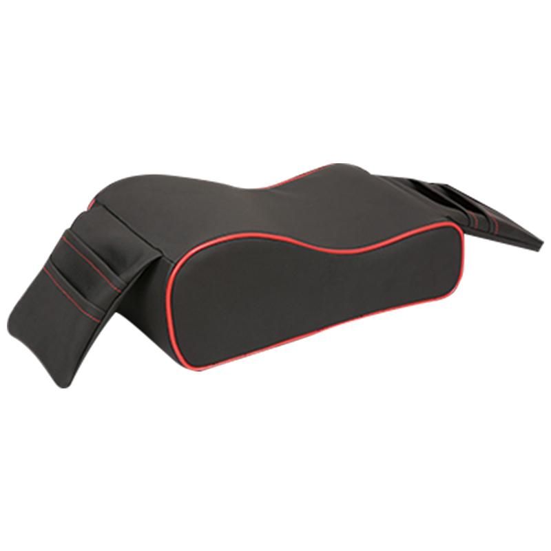 Car Armrest Cushion- Breathable Car Armrest Box Mat(Black +