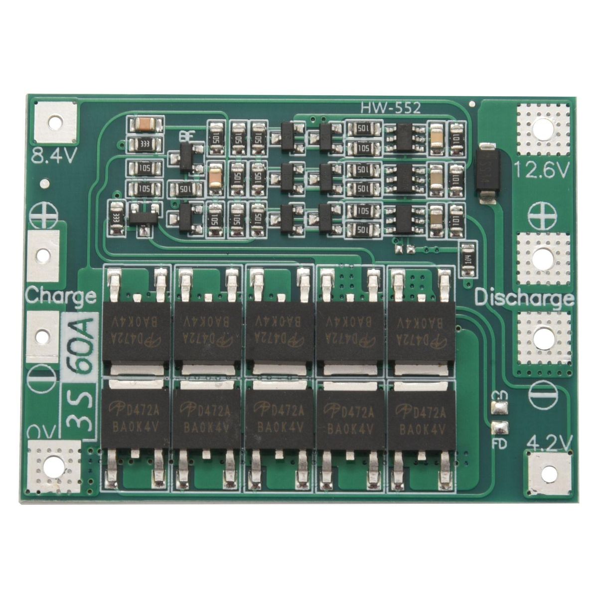 3S 60A Bms Board 11.1V 12.6V 18650 Li-Ion Battery
