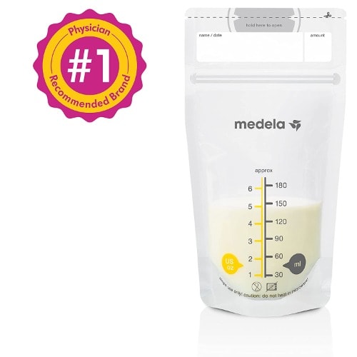 Breast Milk Storage Bags - 100 Count - 6 Ounces