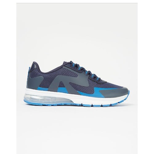 Mesh Panelled Trainers - Blue & Black