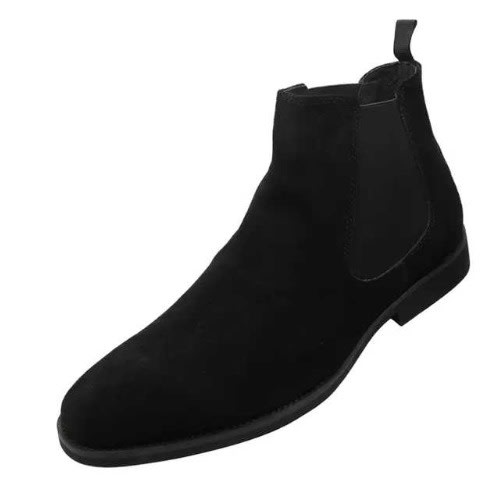 K. N Weston Chelsea Boots - Suede - Black