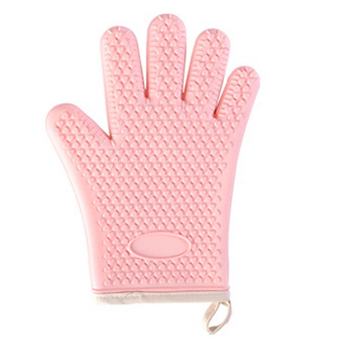 1Pc Oven Mitt Baking Insulation Oven Glove Cooking Tool Light Pink