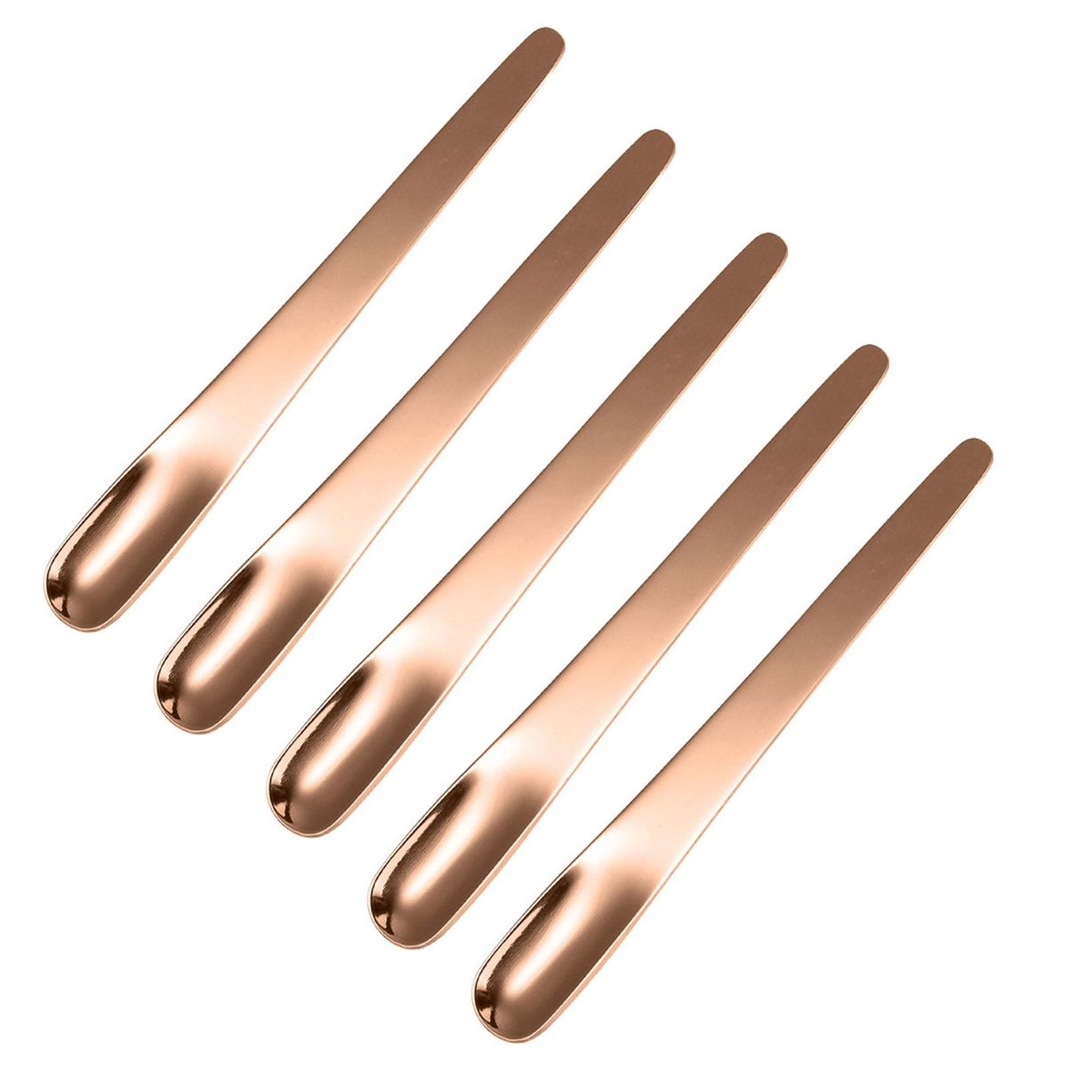 5PcsSet Salt Spoon Food Grade Dessert Salt Scoop Rose Gold