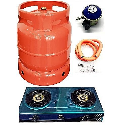 12.5kg Gas Cylinder+ Stainless Gas Cooker Complete.hose And Clip
