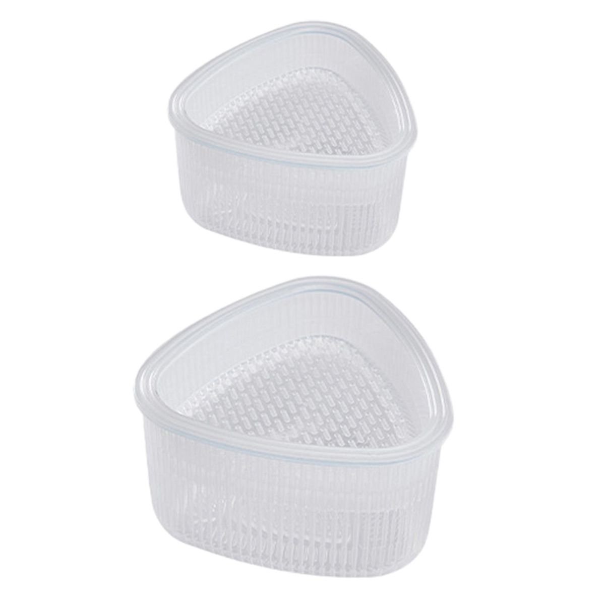2Pcs Rice Ball Mold Press Triangular Sushi Making Mold White