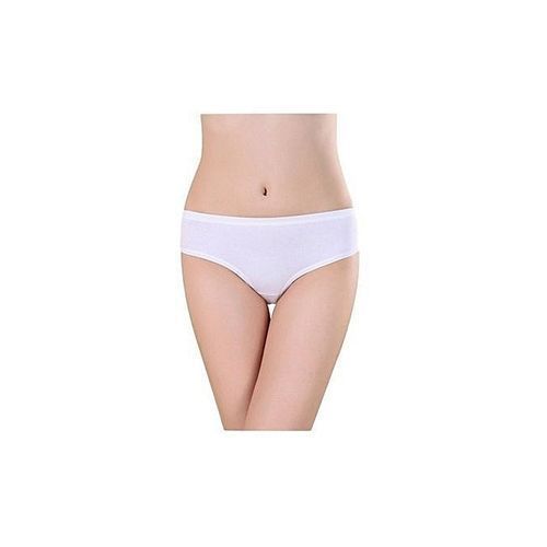 Ladies Cotton Pant - White - 3 In 1 Pack
