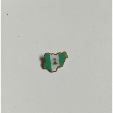 Nigerian Map Shape Lapel Pin