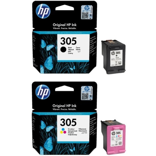 305 Ink Cartridges Complete Set - Black & Coloured