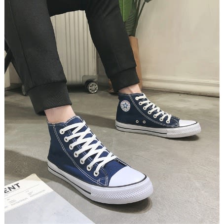 Hi-Top Sneakers - Blue