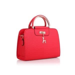 Ladies Leather Handbag - Red