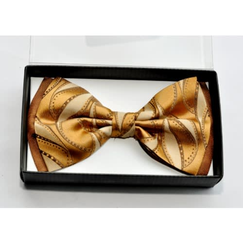 Men's Bow Tie Gold - Biege Mbt-2842