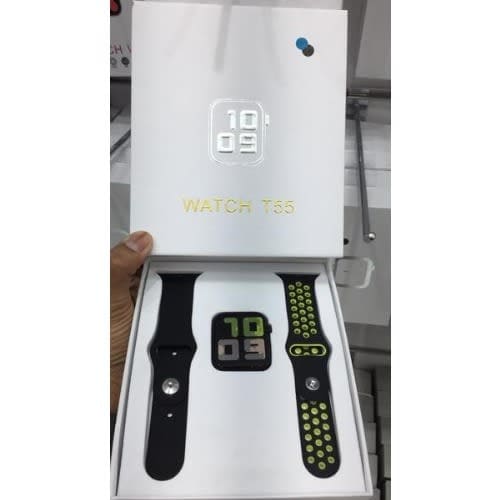 T55 Smart Watch Smart Band Bluetooth Phone Call Fitness Tracker Heart Rate, Bp Monitor - Lemon Green
