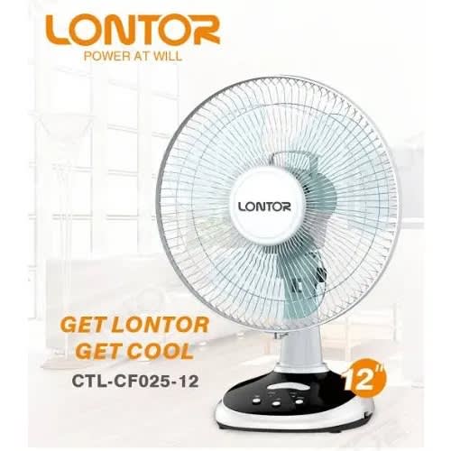 Lontor Rechargeable Table Fan - 12