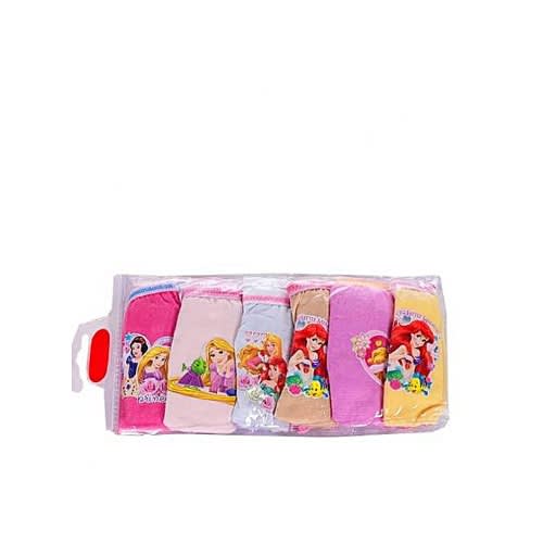 Princess Graphic Pant- Multicolour- 6 In 1 Pack