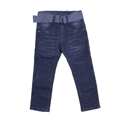 Boys Kid Slim Fit Fantastiflex Jean &cargo Belt - Dark Gray