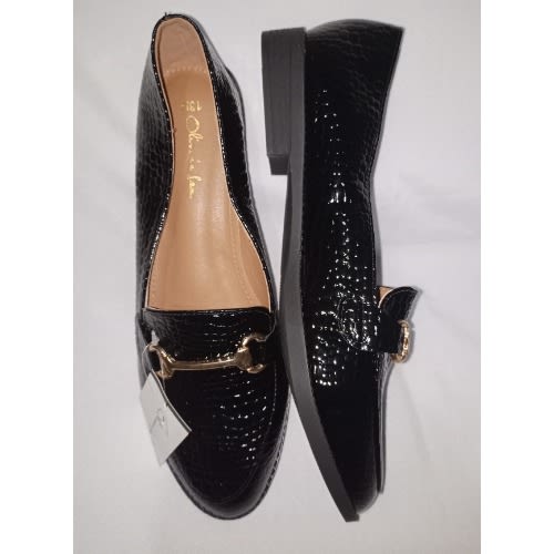 Croc Embossed Loafers For Ladies