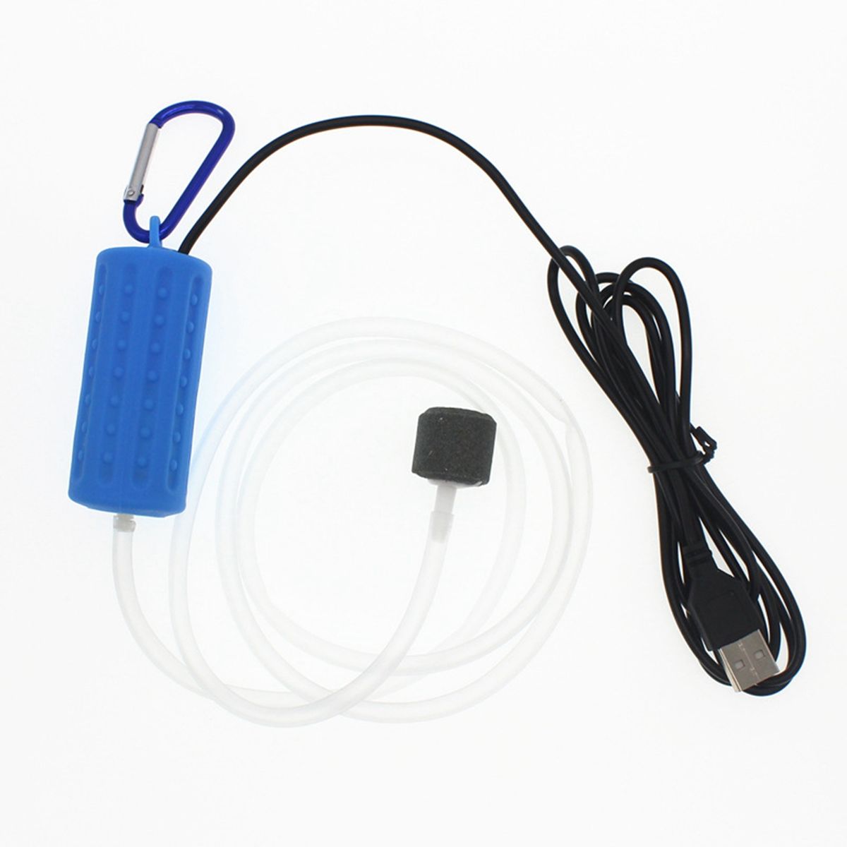 Portable Mini USB Aquarium Fish Tank Oxygen Air Pump Mute Energy Blue