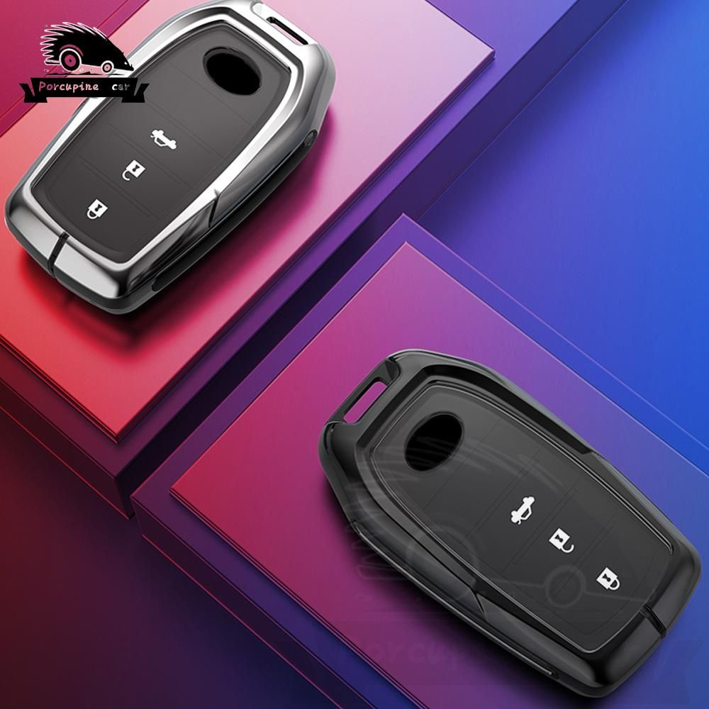 3 Buttons Car Key Cover Case For Toyota Highlander Land Cruiser Riez 86 Hilux Innova Fortuner Rav4 Camry Prado Shell