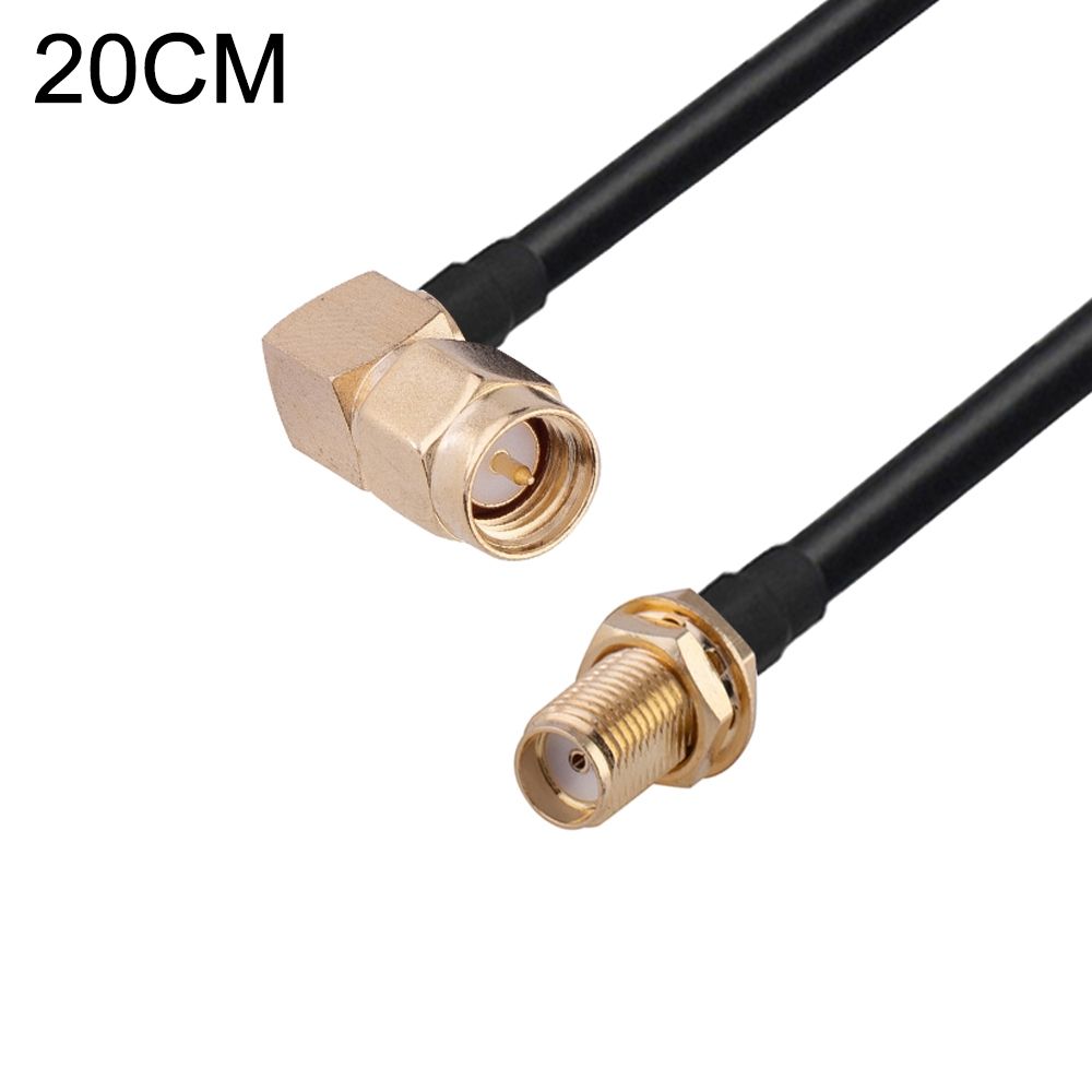 SMA Male Elbow To SMA Female 20cm RG174 Adapter