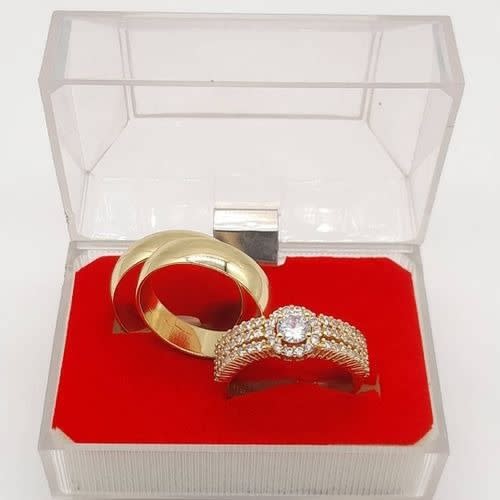 Romanian Wedding And Engagement Ring - Gold
