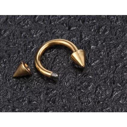 Piercing Ear - Lip - Nose Ring- Gold
