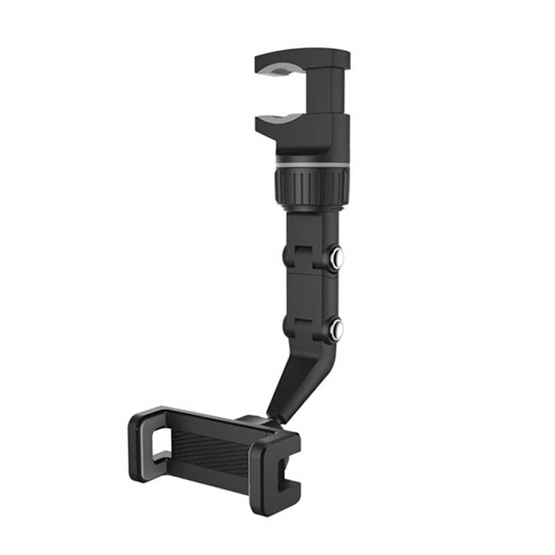 Car Phone Holder Multifunctional 360 Degree Rotatable Auto Rearview Mirror Seat Hanging Clip Bracket Cell Phone Holder For Car