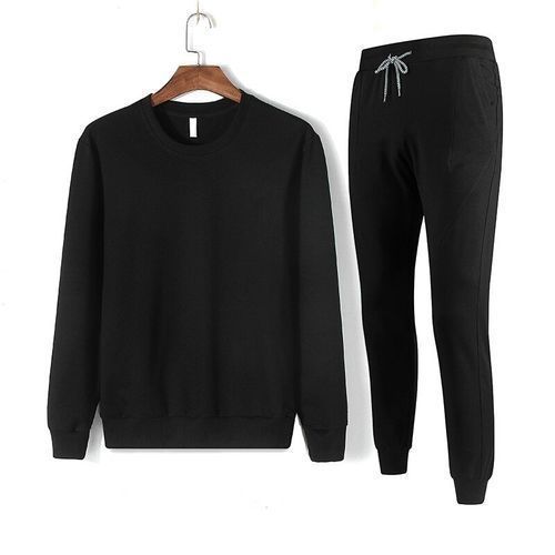 Plain Black Sweatshirt And Joggers For MEN And Women