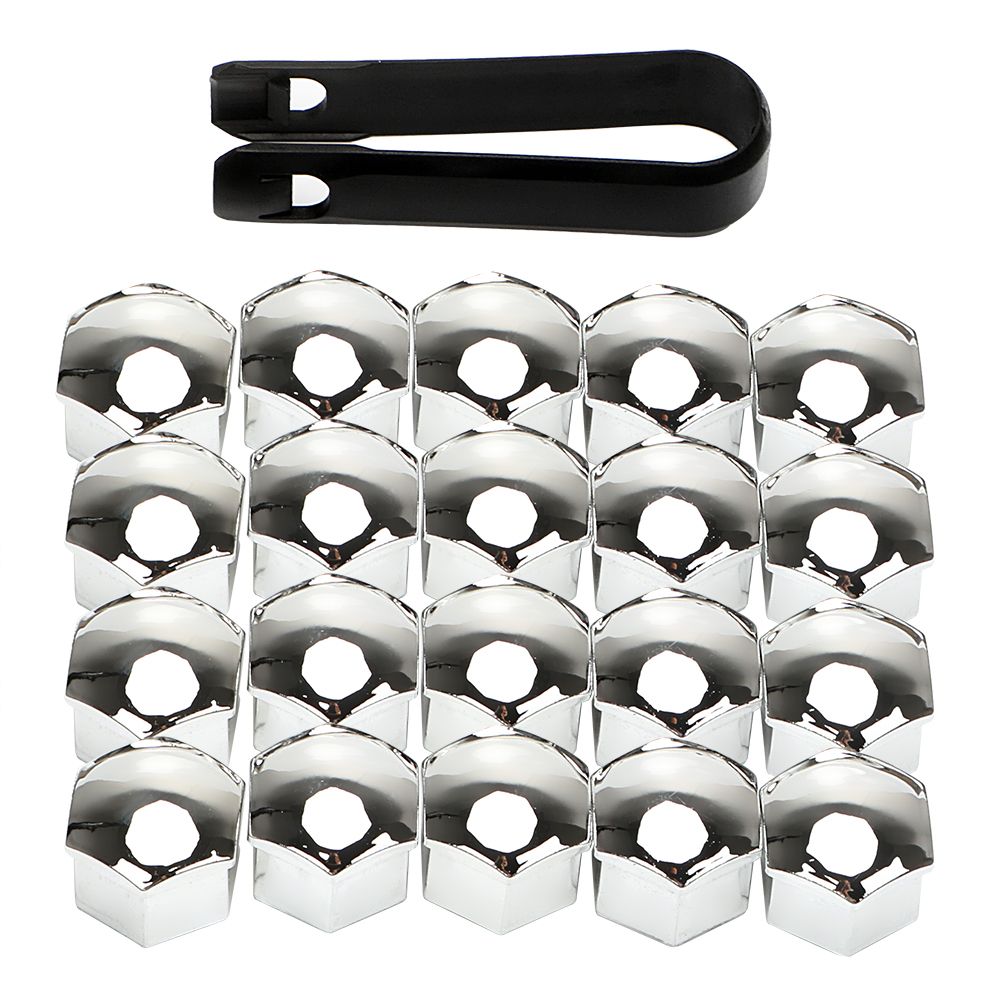Leepee 20pcs Car Wheel Nut Caps Auto Hub Screw Cover 17mm